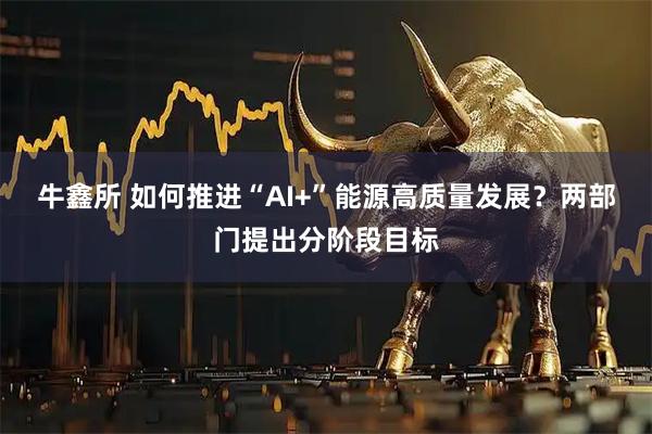 牛鑫所 如何推进“AI+”能源高质量发展？两部门提出分阶段目标