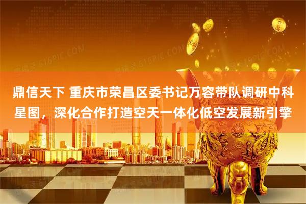 鼎信天下 重庆市荣昌区委书记万容带队调研中科星图，深化合作打造空天一体化低空发展新引擎